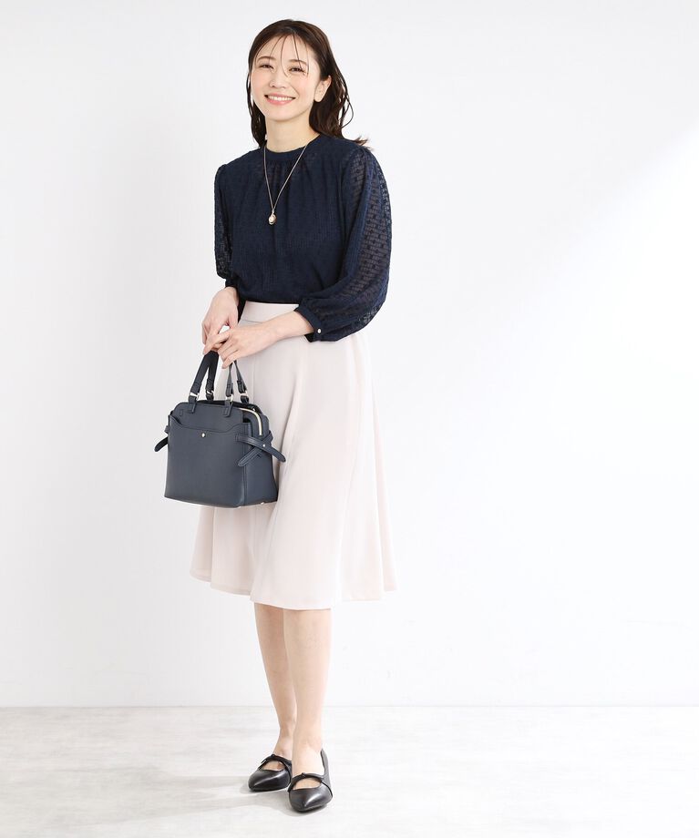 Reflect「【手洗い可】ロングシルエットブラウス」|シャツ・ブラウス|