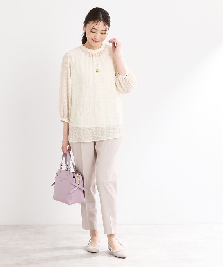 Reflect「【手洗い可】ロングシルエットブラウス」|シャツ・ブラウス|