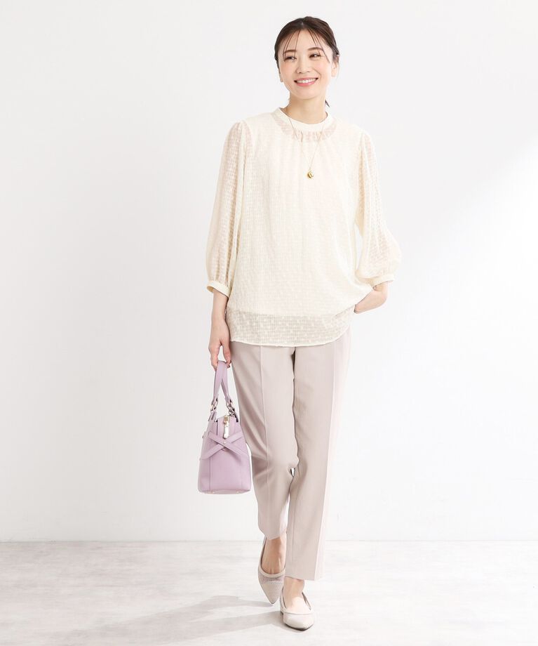 Reflect「【手洗い可】ロングシルエットブラウス」|シャツ・ブラウス|