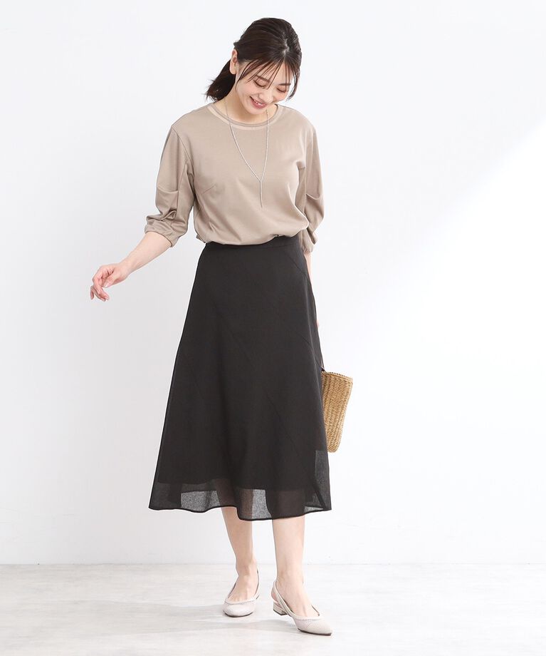 Reflect「【接触冷感／洗える】六分袖ジャージプルオーバー」|Tシャツ・カットソー|