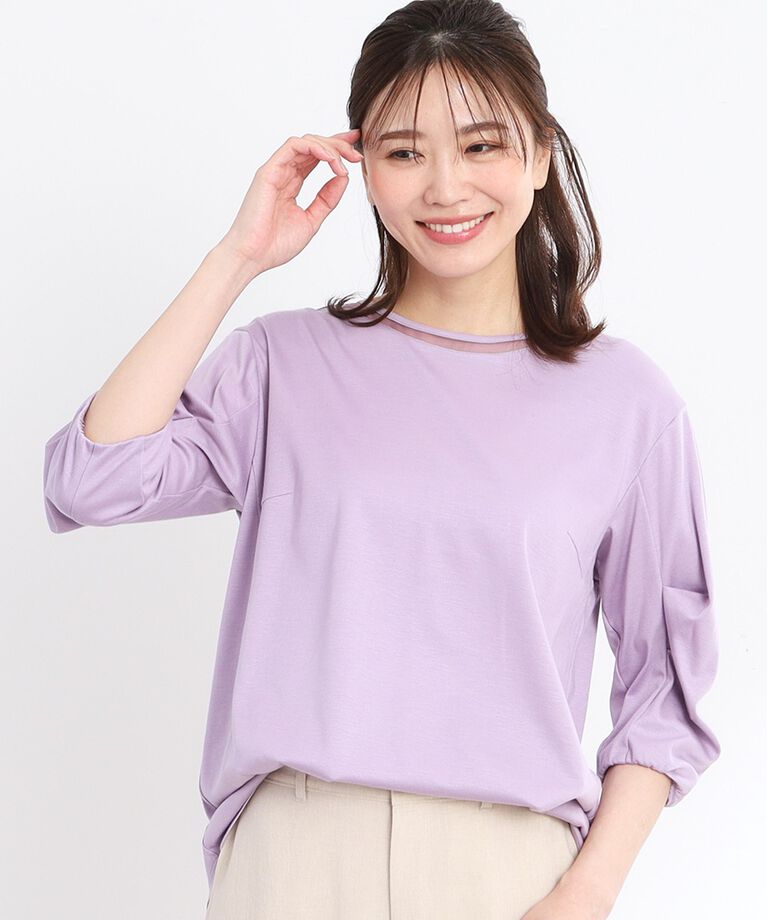 Reflect「【接触冷感／洗える】六分袖ジャージプルオーバー」|Tシャツ・カットソー|