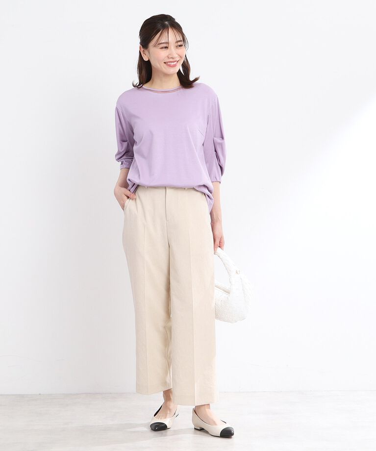 Reflect「【接触冷感／洗える】六分袖ジャージプルオーバー」|Tシャツ・カットソー|