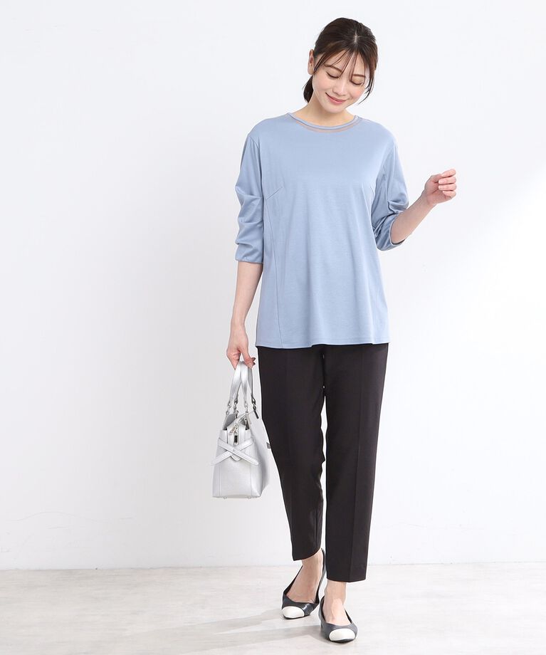 Reflect「【接触冷感／洗える】六分袖ジャージプルオーバー」|Tシャツ・カットソー|