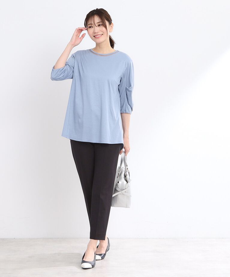 Reflect「【接触冷感／洗える】六分袖ジャージプルオーバー」|Tシャツ・カットソー|