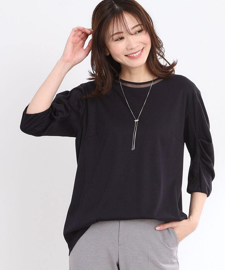 Reflect「【接触冷感／洗える】六分袖ジャージプルオーバー」|Tシャツ・カットソー|