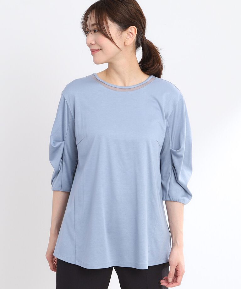 Reflect「【接触冷感／洗える】六分袖ジャージプルオーバー」|Tシャツ・カットソー|