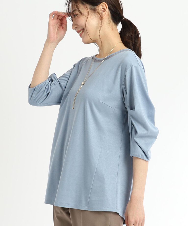 Reflect「【接触冷感／洗える】六分袖ジャージプルオーバー」|Tシャツ・カットソー|