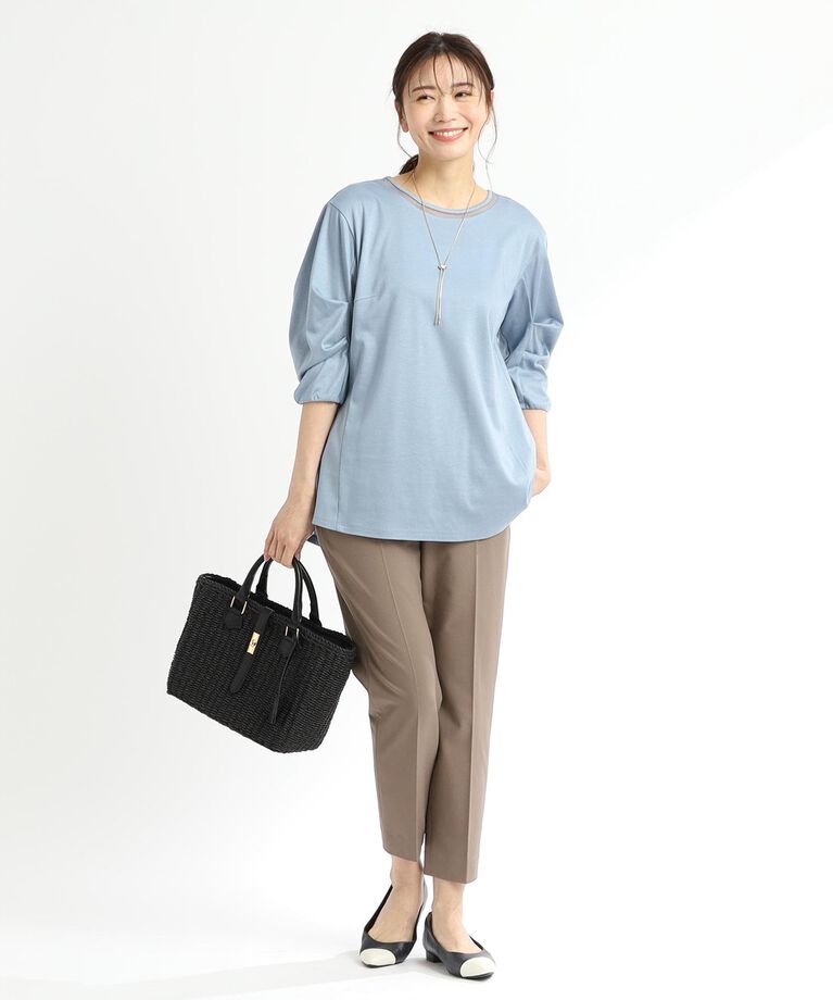 Reflect「【接触冷感／洗える】六分袖ジャージプルオーバー」|Tシャツ・カットソー|