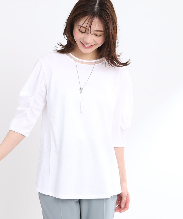 Reflect「【接触冷感／洗える】六分袖ジャージプルオーバー」|Tシャツ・カットソー|