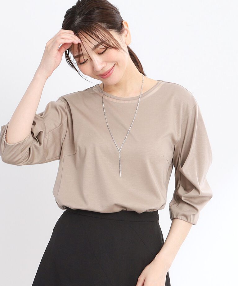 Reflect「【接触冷感／洗える】六分袖ジャージプルオーバー」|Tシャツ・カットソー|