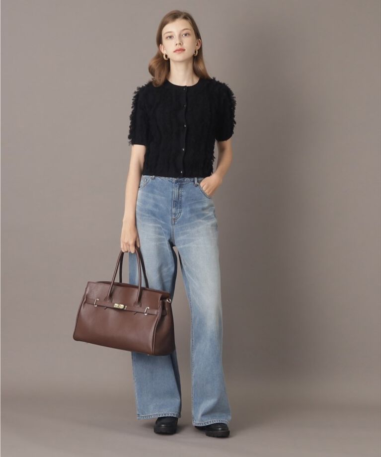 DRESSTERIOR「【大人百花春号掲載 モデル美香さん着用】ヴィンテージ加工ワイドデニムパンツ」|デニム|