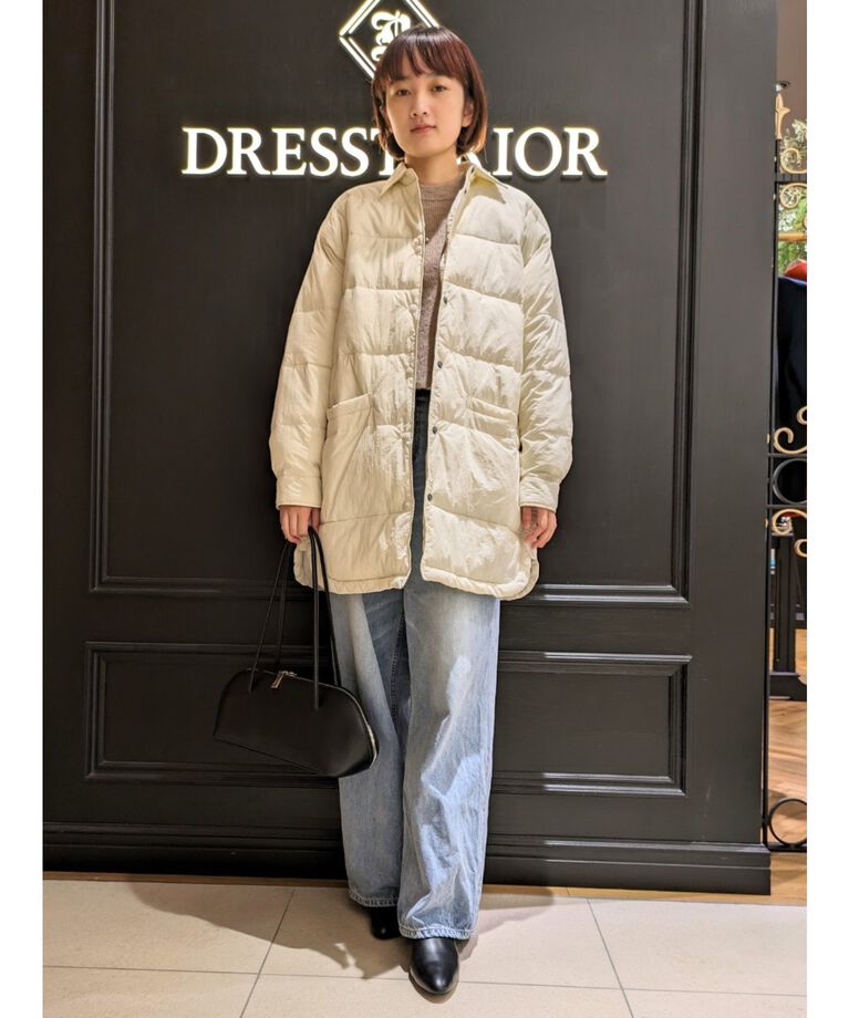 DRESSTERIOR「【大人百花春号掲載 モデル美香さん着用】ヴィンテージ加工ワイドデニムパンツ」|デニム|