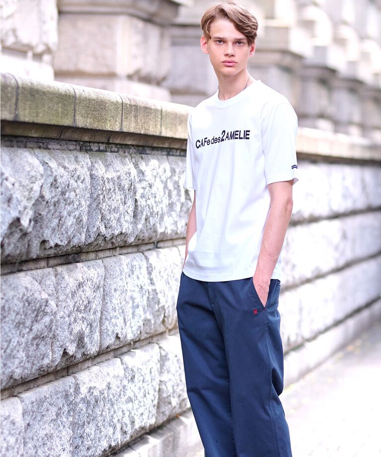DRESSTERIOR「【接触冷感／抗菌防臭／消臭】ICE CLEAR COTTON ロゴTシャツ」|Tシャツ・カットソー|