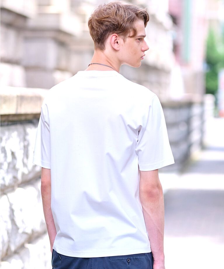 DRESSTERIOR「【接触冷感／抗菌防臭／消臭】ICE CLEAR COTTON ロゴTシャツ」|Tシャツ・カットソー|