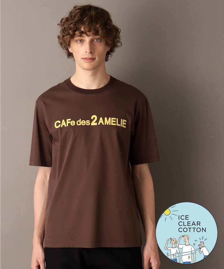 DRESSTERIOR「【接触冷感／抗菌防臭／消臭】ICE CLEAR COTTON ロゴTシャツ」|Tシャツ・カットソー|ブラウン(043)