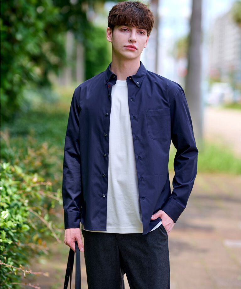 DRESSTERIOR「SUPIMA COTTON ボタンダウンシャツ」|シャツ・ブラウス|