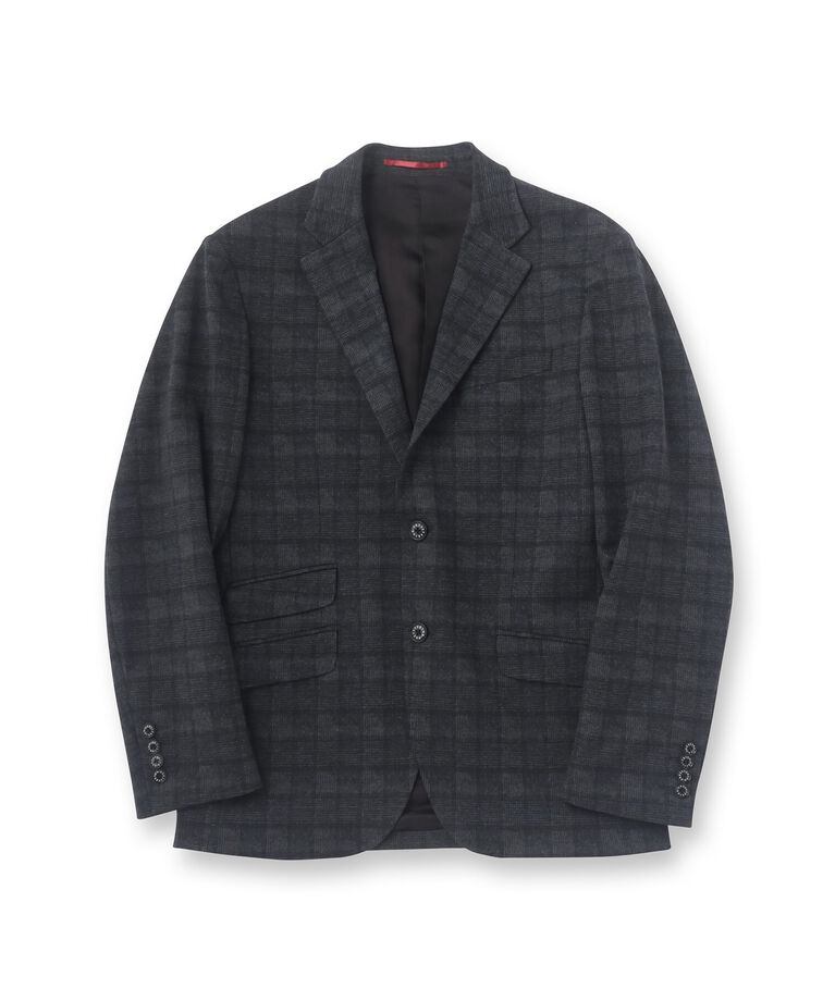 DRESSTERIOR「【セットアップ可】ネイビーグレンチェックSET UPジャケット」|テーラードジャケット|