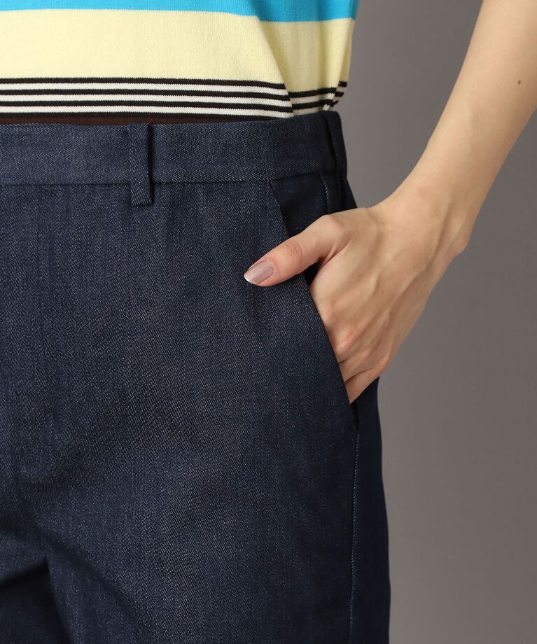 DRESSTERIOR「【美脚シルエット】ストレッチデニムテーパードパンツ」|デニム|