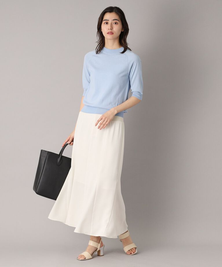 DRESSTERIOR「【定番/洗える】コットンシルク混ハーフスリーブ」|ニット・セーター|