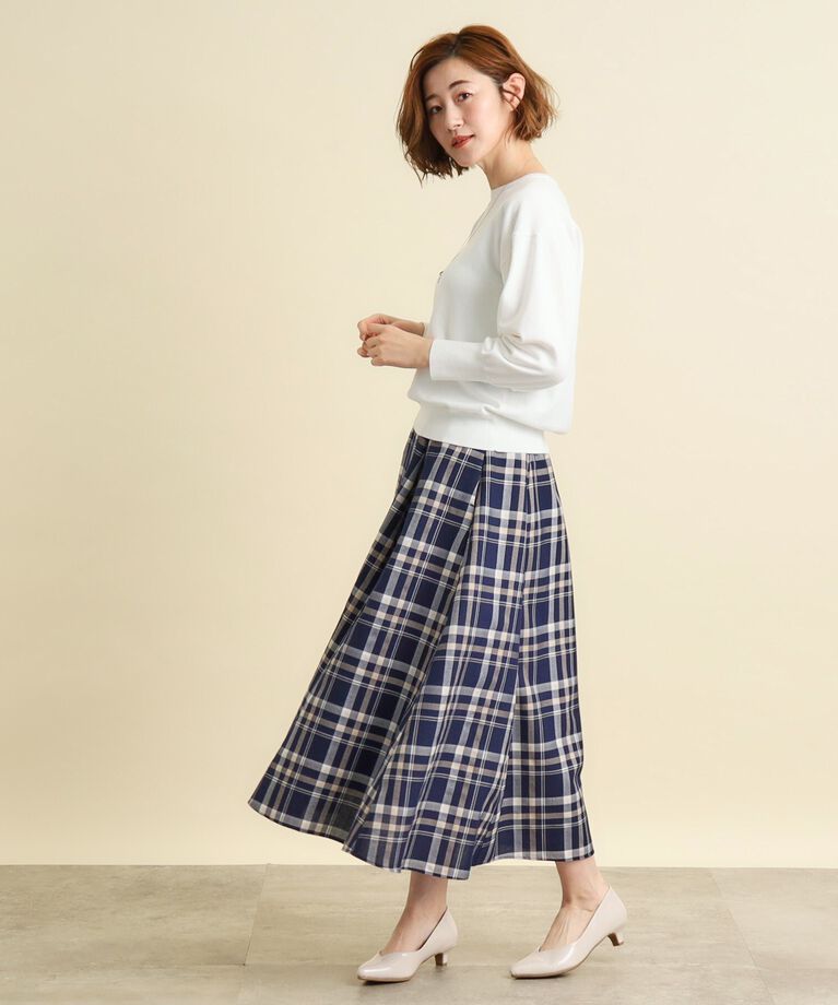 grove「Vカットミドルヒールパンプス」|パンプス|
