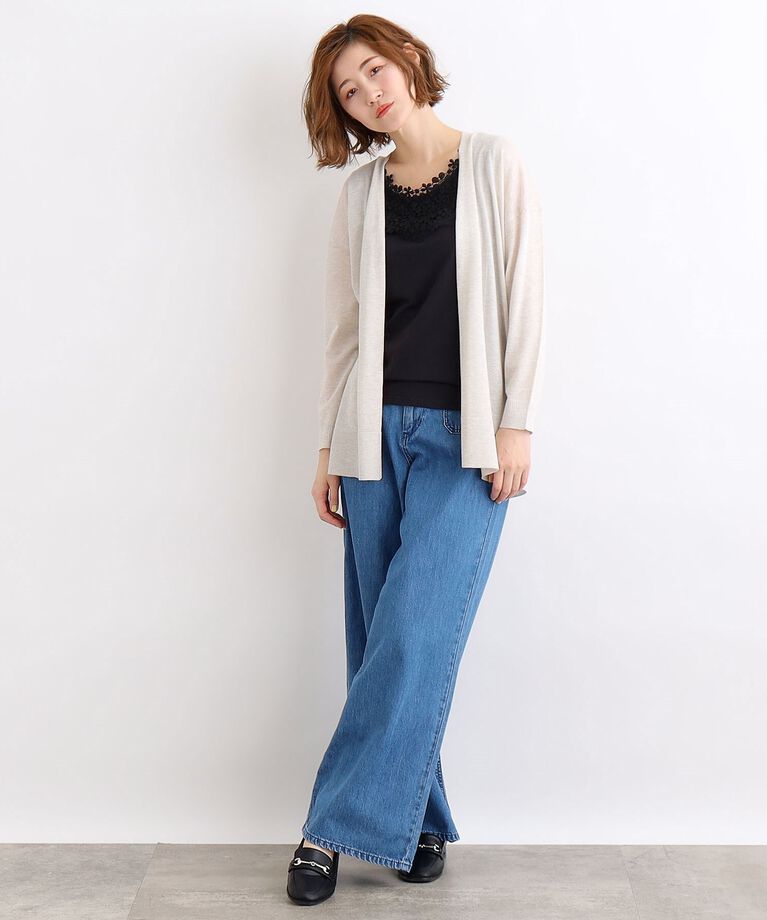 grove「【洗える】ベーシックロングカーディガン」|カーディガン|