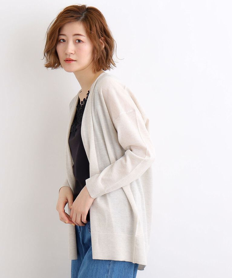 grove「【洗える】ベーシックロングカーディガン」|カーディガン|