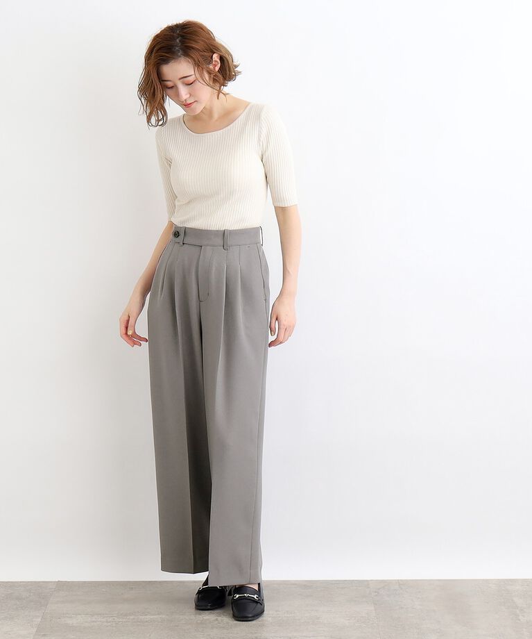 grove「綺麗シルエット！2タックワイドパンツ」|その他|