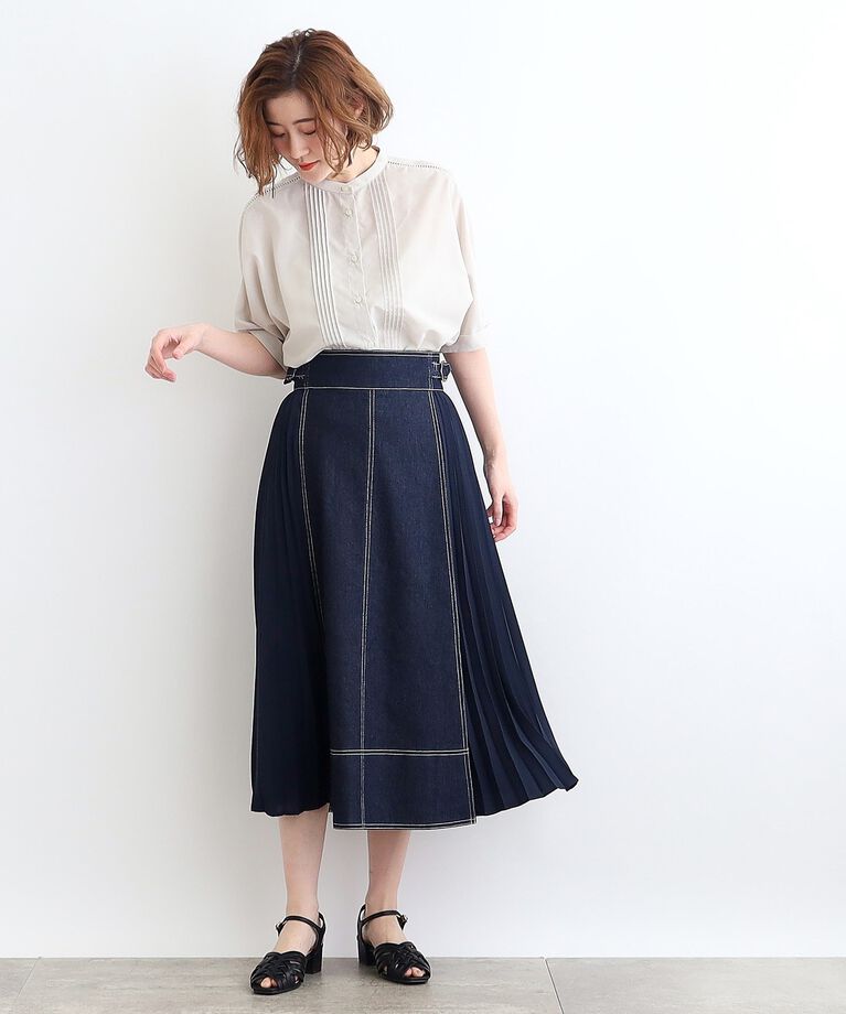 grove「【イージーケア・UVカット・接触冷感】ピンタックドルマンシャツブラウス」|シャツ・ブラウス|