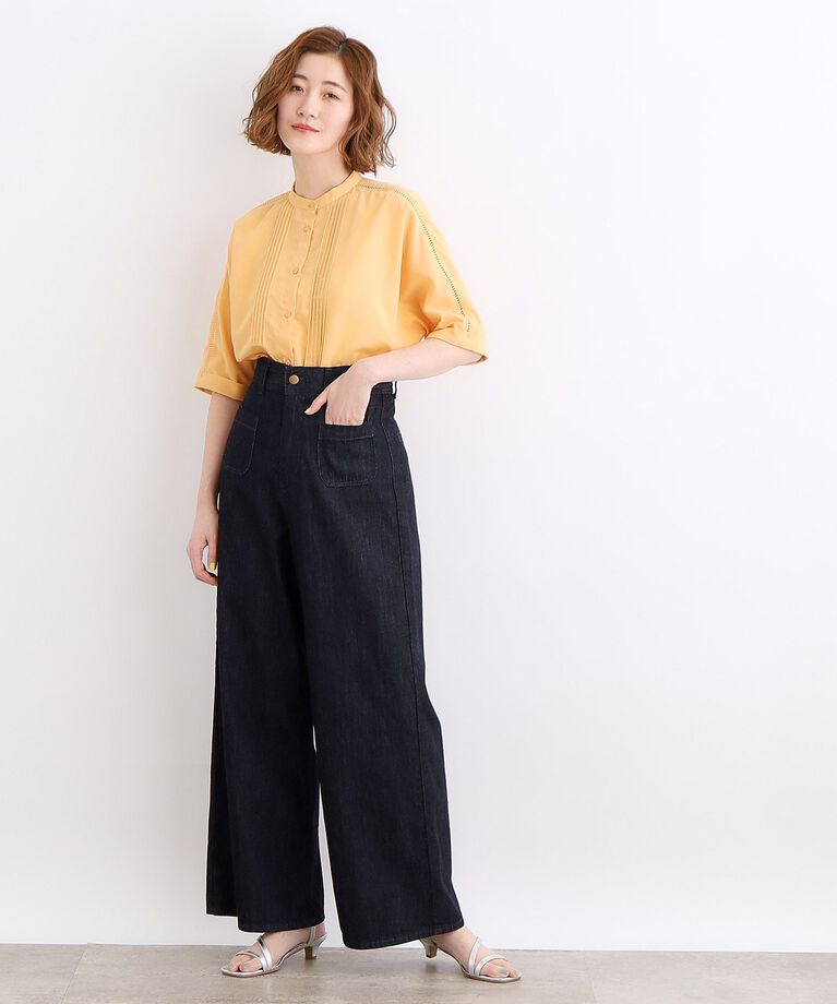 grove「【イージーケア・UVカット・接触冷感】ピンタックドルマンシャツブラウス」|シャツ・ブラウス|