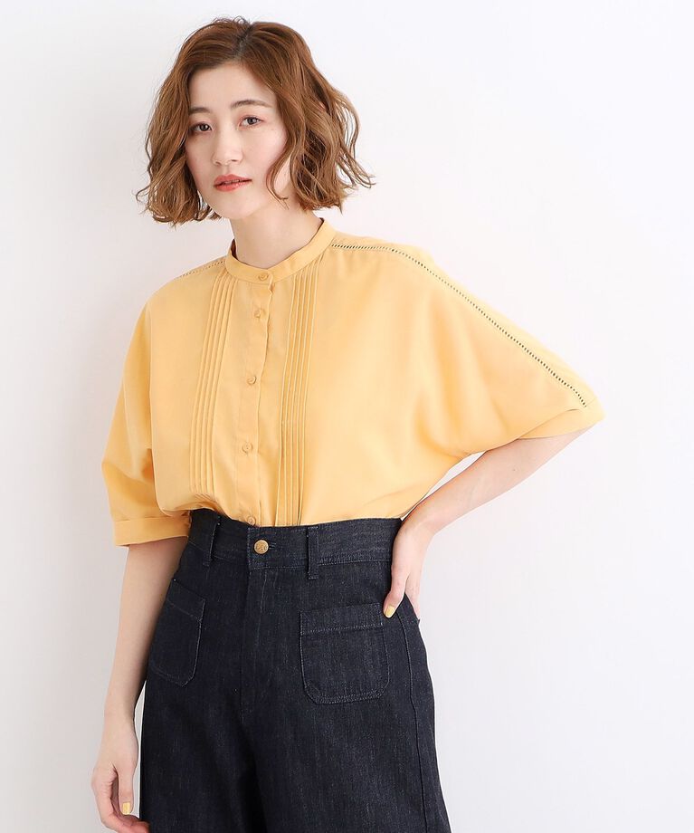 grove「【イージーケア・UVカット・接触冷感】ピンタックドルマンシャツブラウス」|シャツ・ブラウス|
