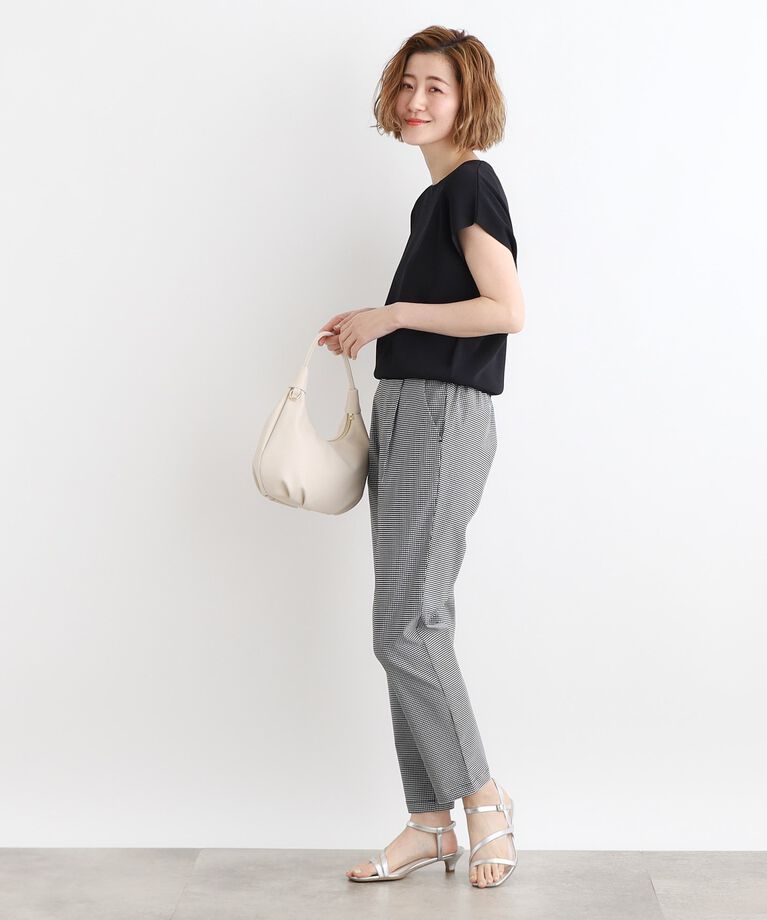 grove「【夏に嬉しい機能付き】やわらかドライタッチフレンチスリーブニット」|ニット・セーター|