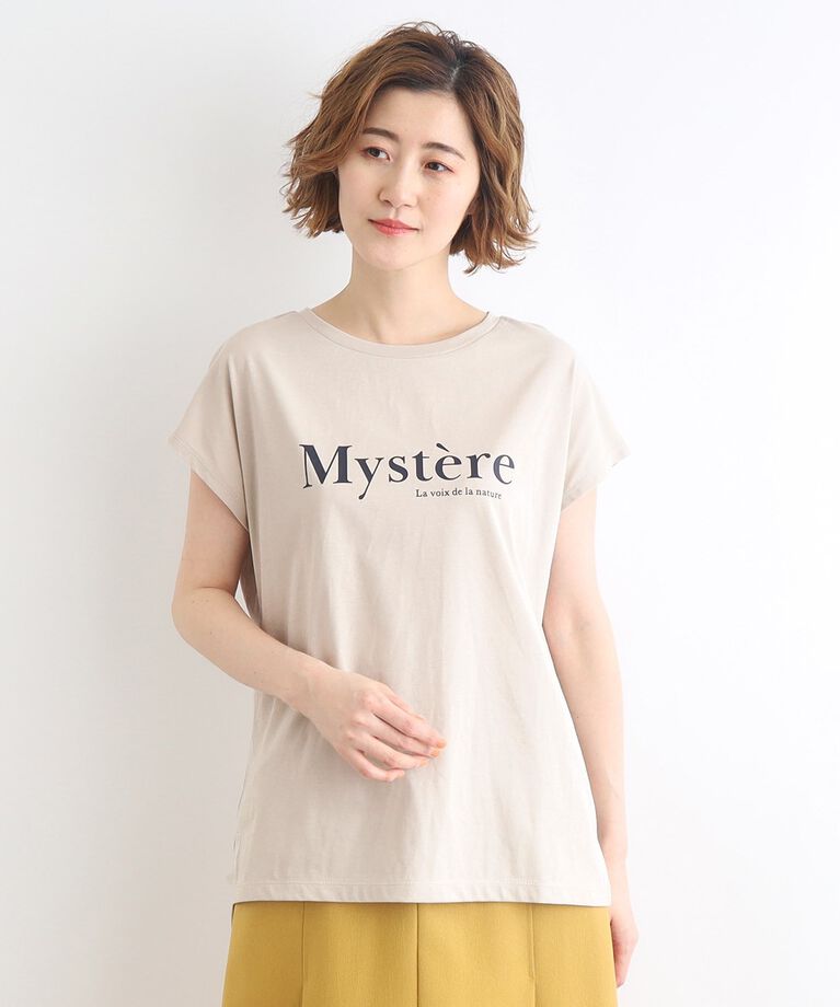 grove「＜接触冷感・UVカット・ご自宅で洗える＞ロゴプリントフレンチTシャツ」|Tシャツ・カットソー|