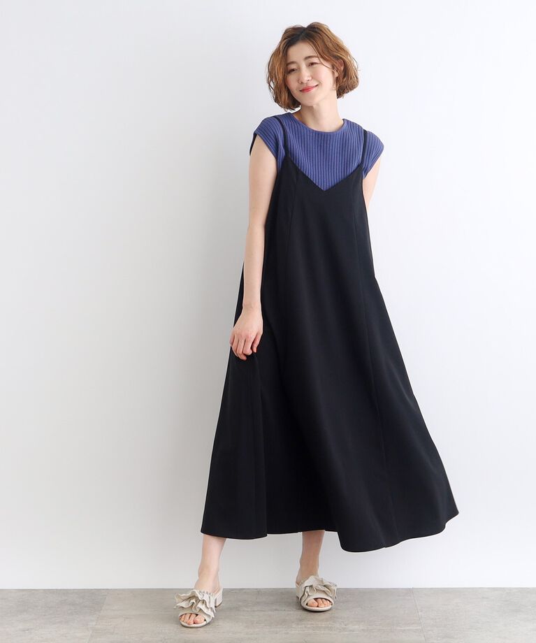 grove「【雑誌掲載】キャミワンピース×ロゴTシャツSET」|ワンピース|
