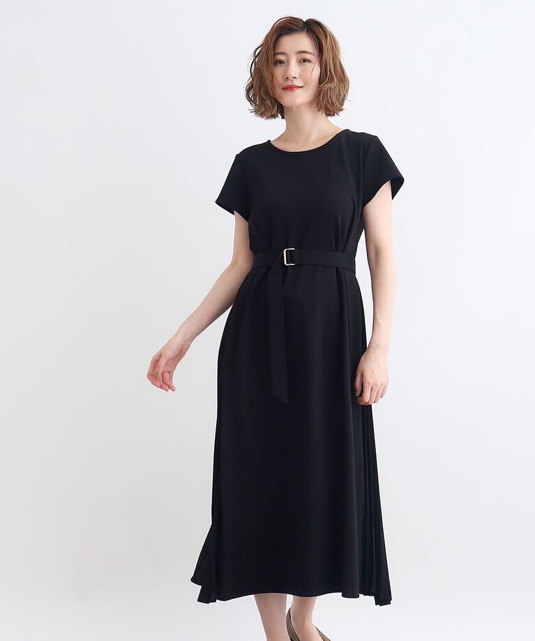 grove「T／Rポンチサイドプリーツワンピース」|ワンピース|