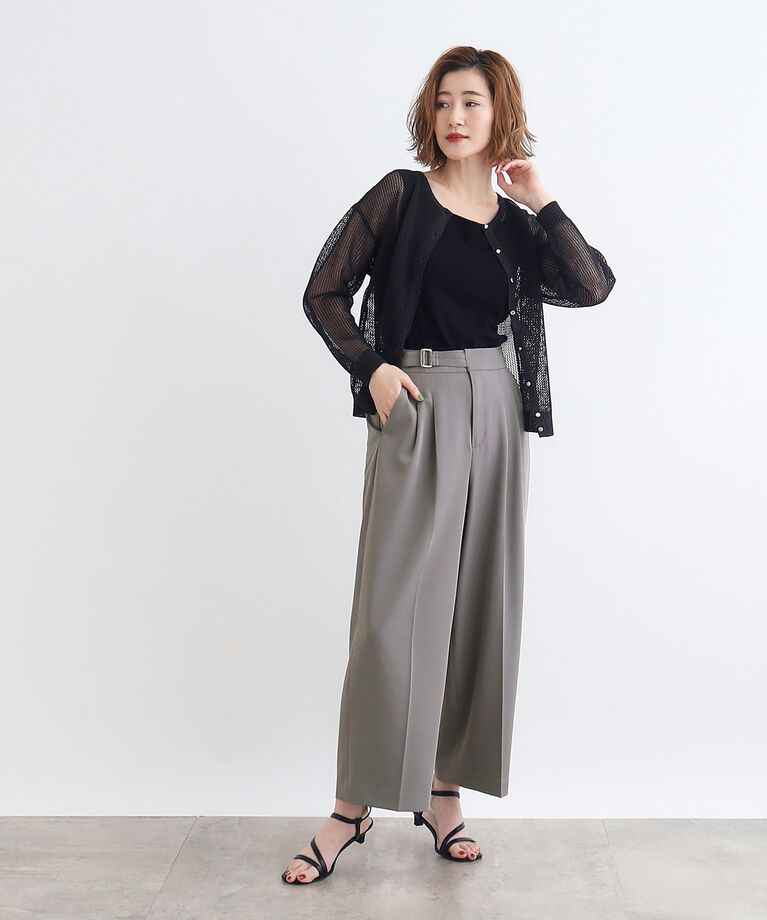 grove「＜接触冷感＞ドレープワイドパンツ」|その他|