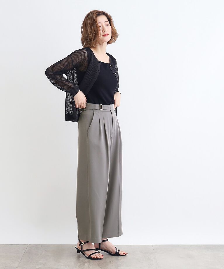 grove「＜接触冷感＞ドレープワイドパンツ」|その他|