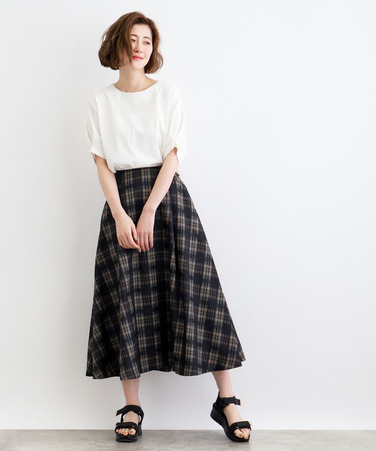 grove「＜接触冷感／UVカット＞タックドルマンプルオーバー」|Tシャツ・カットソー|