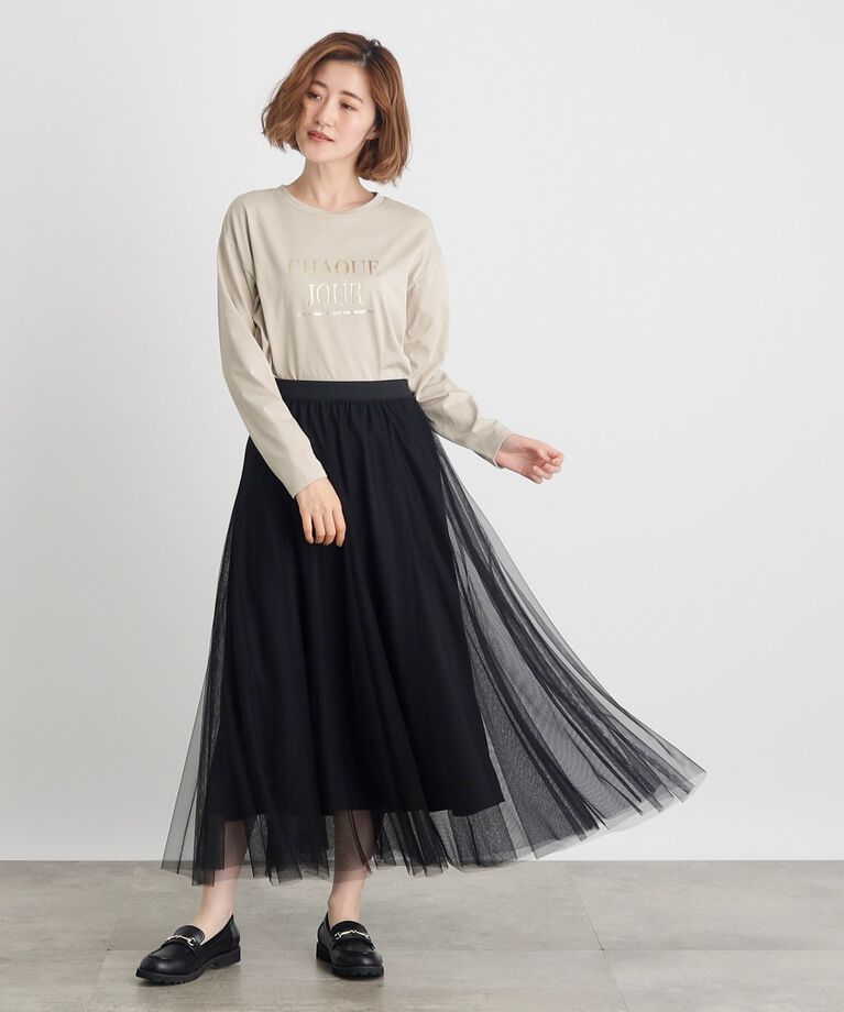 grove「【雑誌掲載】＜UVカット＞ロゴアソートロンT」|Tシャツ・カットソー|