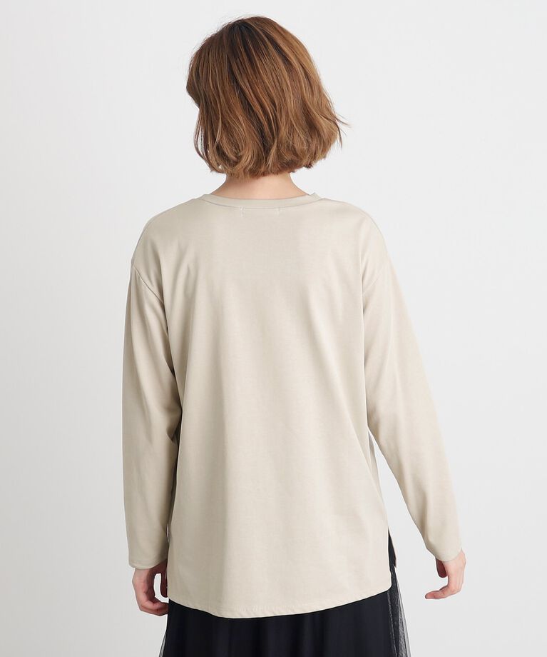 grove「【雑誌掲載】＜UVカット＞ロゴアソートロンT」|Tシャツ・カットソー|