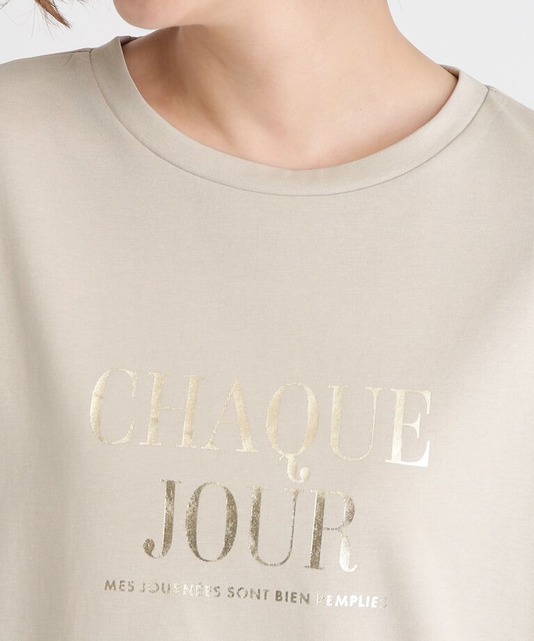 grove「【雑誌掲載】＜UVカット＞ロゴアソートロンT」|Tシャツ・カットソー|
