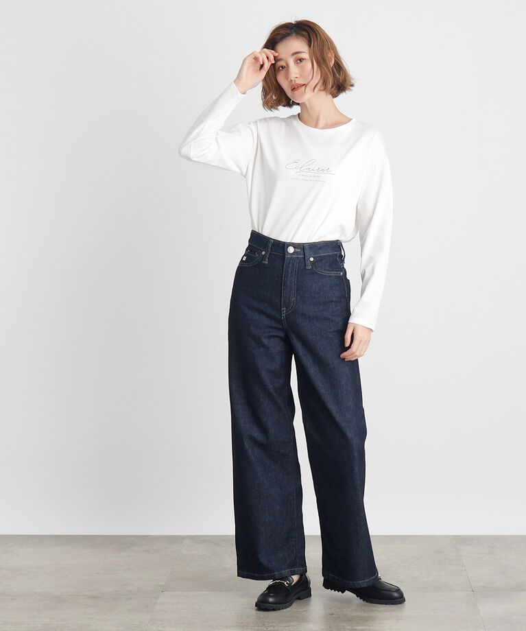 grove「【雑誌掲載】＜UVカット＞ロゴアソートロンT」|Tシャツ・カットソー|