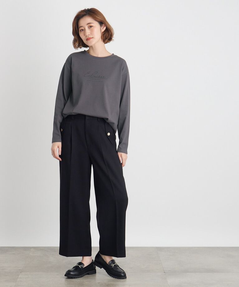 grove「【雑誌掲載】＜UVカット＞ロゴアソートロンT」|Tシャツ・カットソー|
