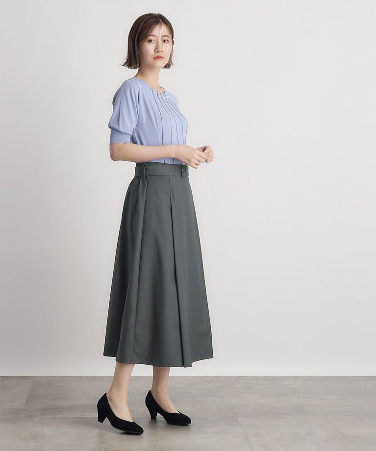 grove「くるみバックルラップ風スカート」|スカート|