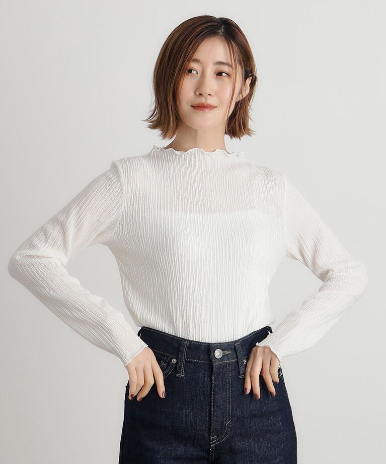 grove「【雑誌掲載】グロッシーシャーリングプルオーバー」|Tシャツ・カットソー|