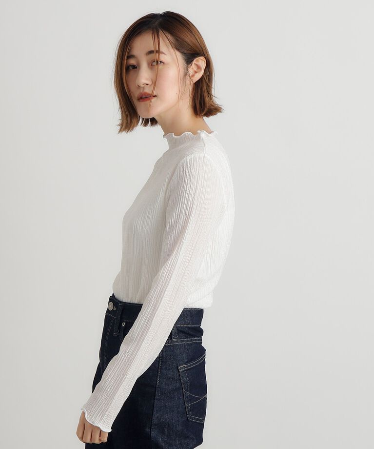 grove「【雑誌掲載】グロッシーシャーリングプルオーバー」|Tシャツ・カットソー|