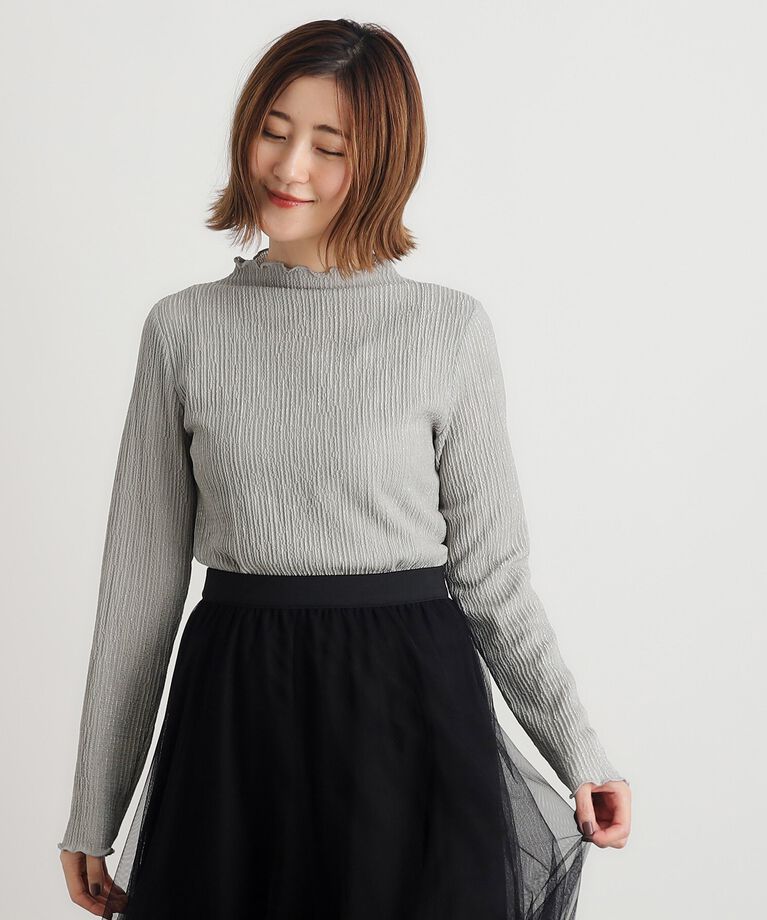 grove「【雑誌掲載】グロッシーシャーリングプルオーバー」|Tシャツ・カットソー|