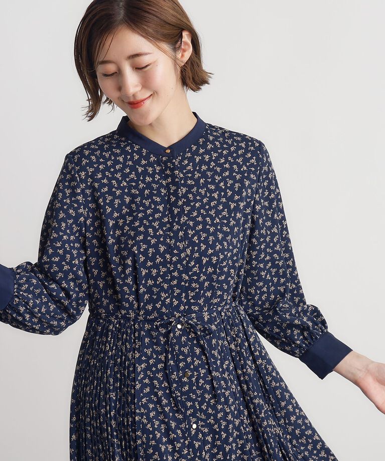 grove「小花柄プリントプリーツワンピース」|ワンピース|