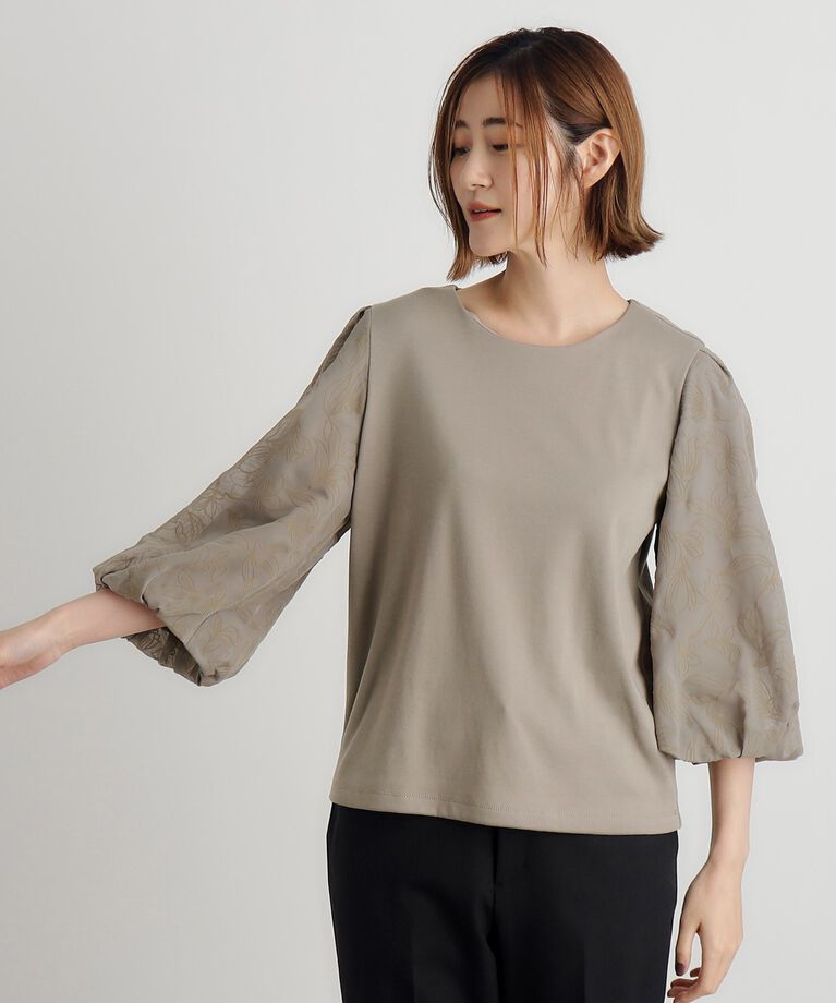 grove「袖フロッキープリントカットプルオーバー」|Tシャツ・カットソー|