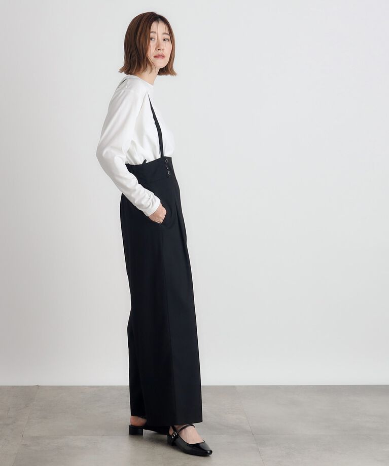grove「2WAYショルダーストラップワイドパンツ」|その他|
