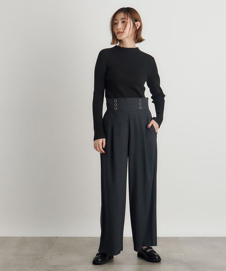 grove「2WAYショルダーストラップワイドパンツ」|その他|